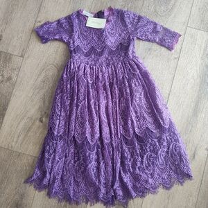 Trish Scully Boutique girls size 8 purple dress